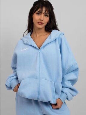 Cloud Zip Comfrt hoodie in Astro